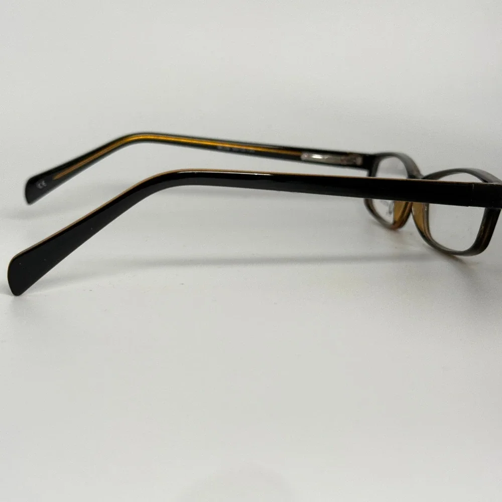 Modern Optical Brave Eyeglasses Frames Blue Tortoise Rectangular 50-15-135 22729